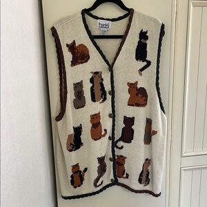 Teddi Cat Sweater Vest
